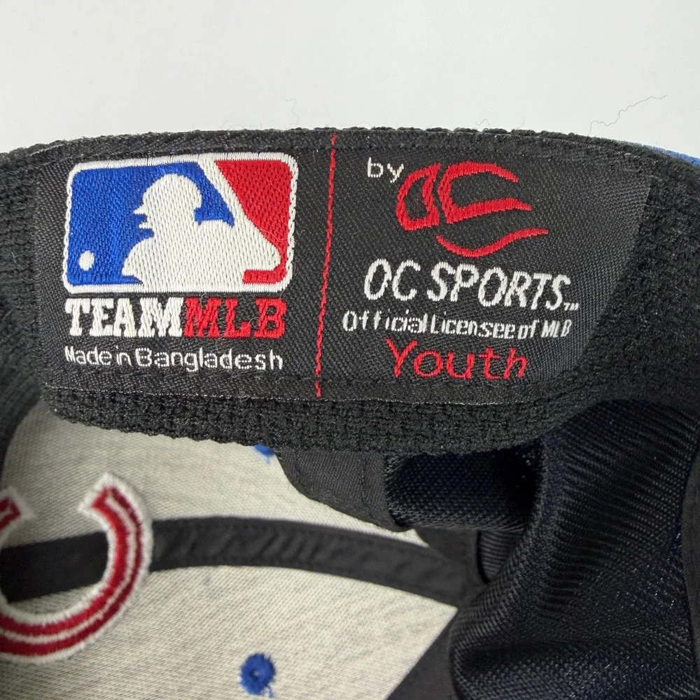 Chicago Cubs OC Sports Youth Baseball Cap Blue Red MLB Adjustable Mesh Hat‎